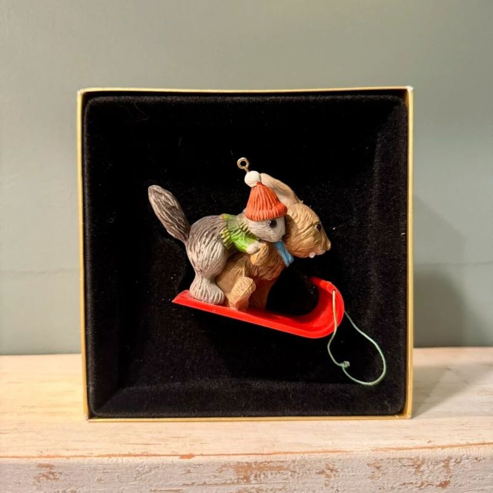 1979 Hallmark Downhill Run Vintage Tree Trimmer Collection Christmas Ornament